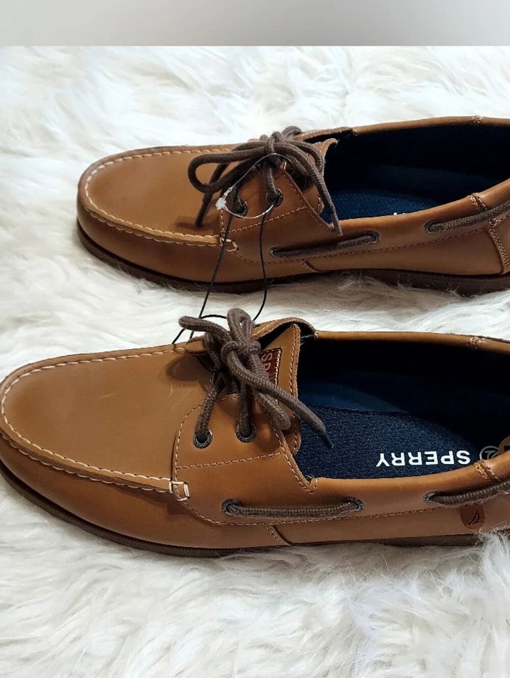 Sperry Men's Tan Leather Casual Boat Shoes Sz-11